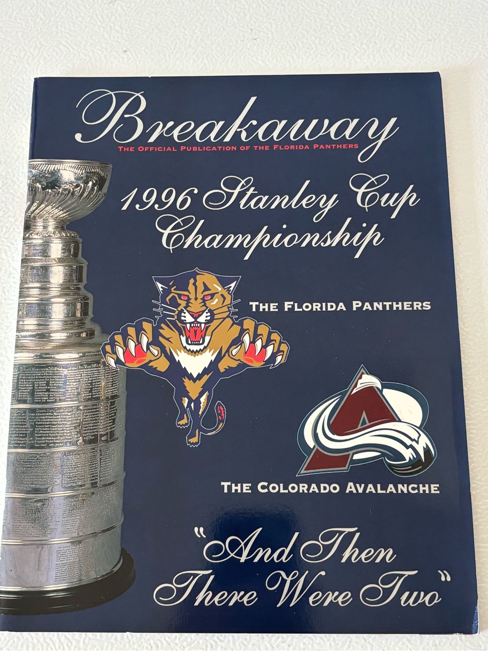 Florida Panthers Breakaway Magazine Contents Page - Team Photo
